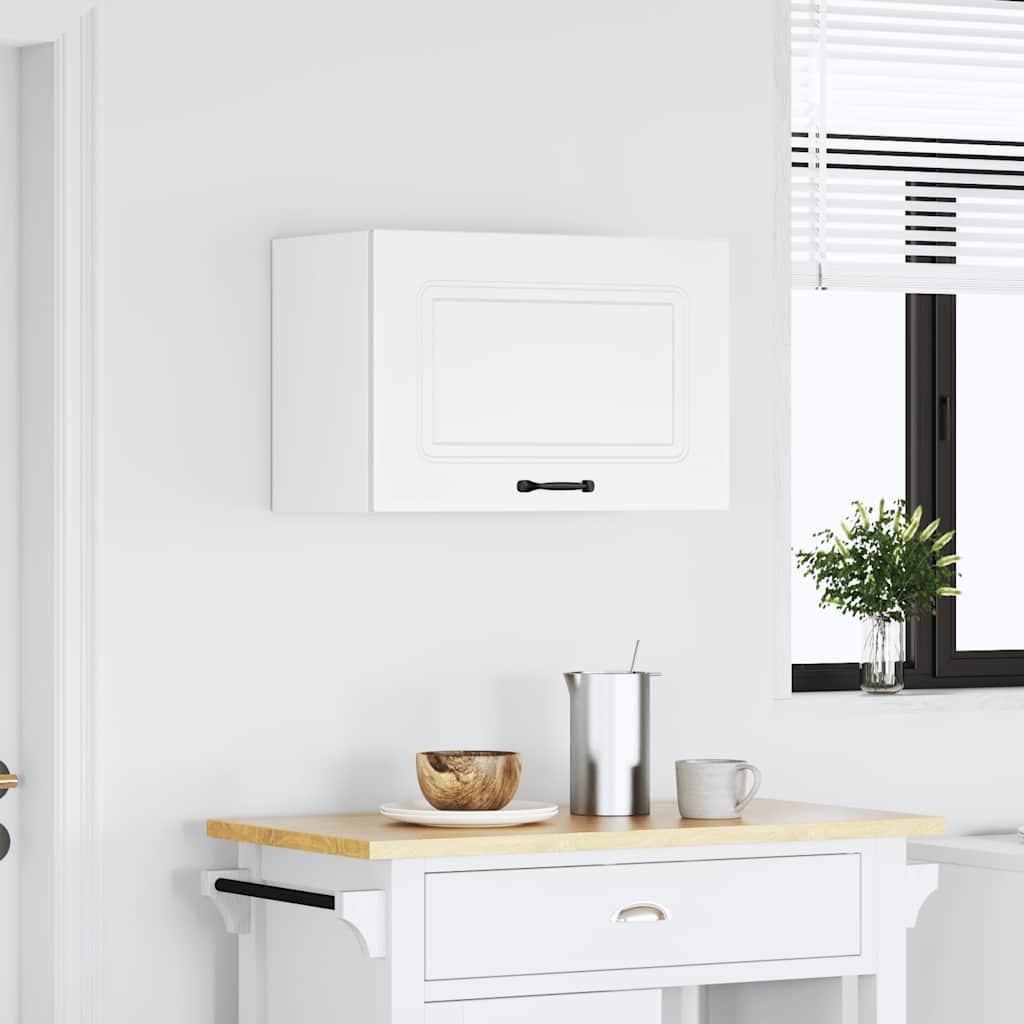 Kalmar white engineered wood kitchen wall cabinet