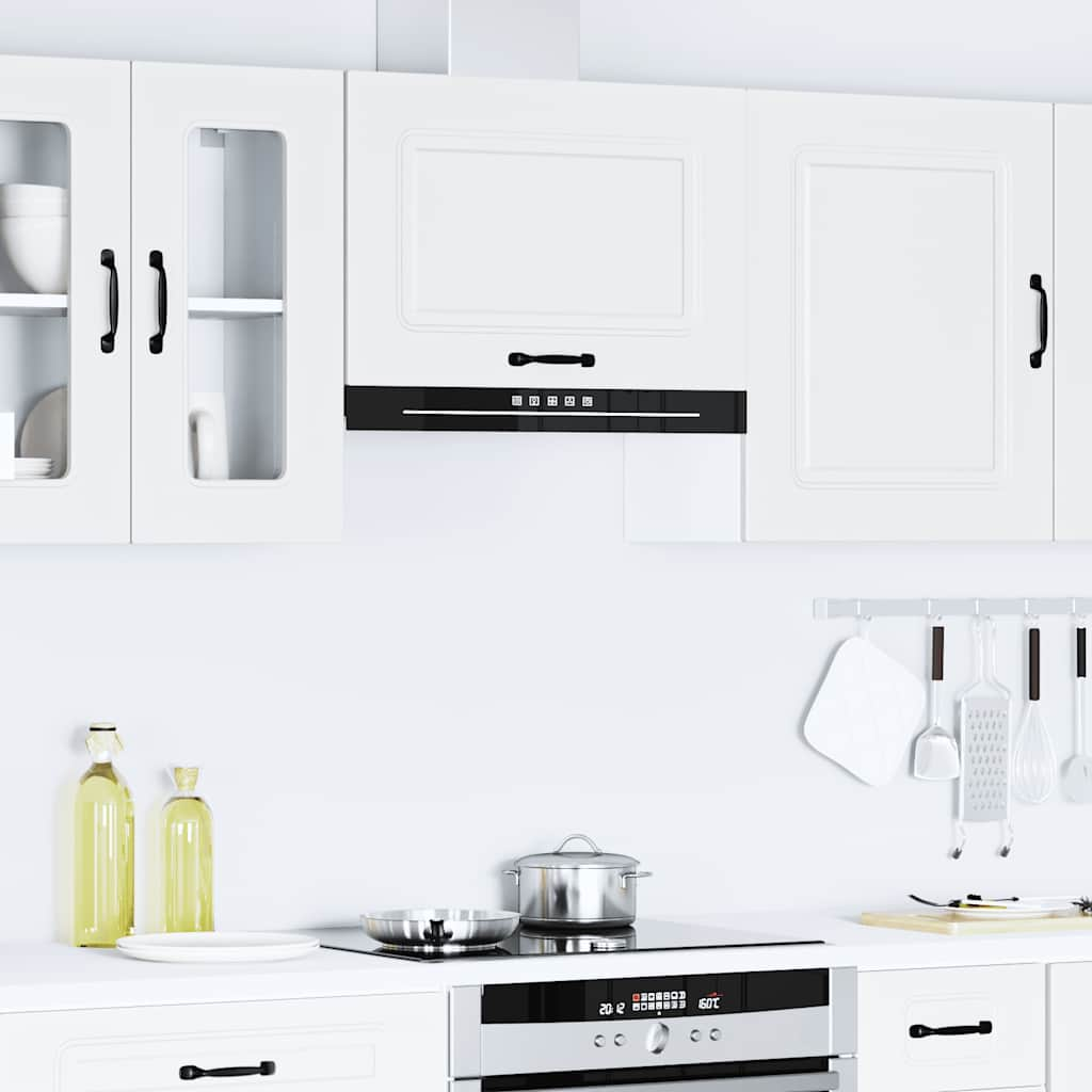 Kalmar white engineered wood kitchen wall cabinet