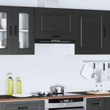 Kalmar kitchen wall cabinet black engineered wood