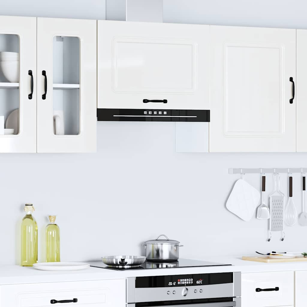 Kalmar kitchen wall cabinet white gloss engineered wood