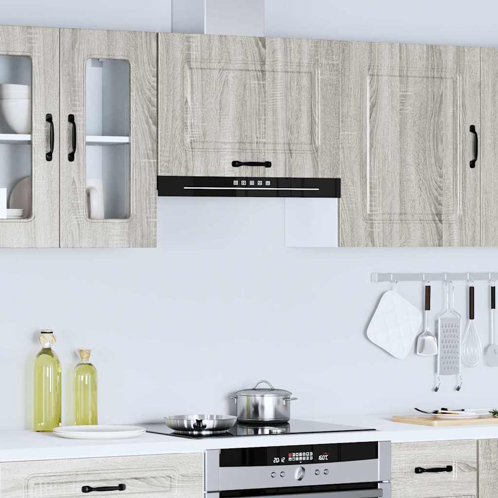 Kalmar Sonoma Gray Engineered Wood Kitchen Wall Cabinet