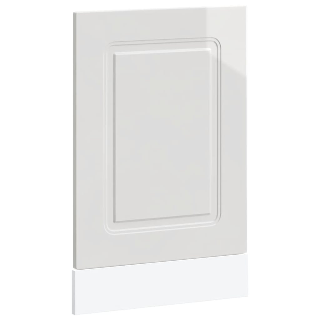 Panneau de lave-vaisselle Kalmar blanc brillant 45x1,5x67 cm