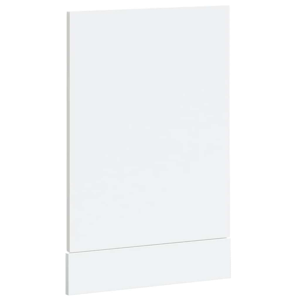 Panneau de lave-vaisselle Kalmar blanc brillant 45x1,5x67 cm