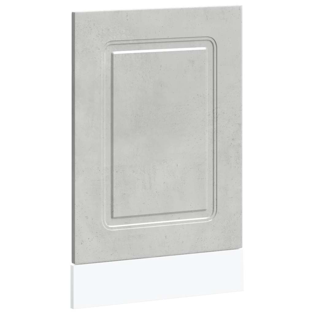 Panneau de lave-vaisselle Kalmar gris béton 45x1,5x67 cm