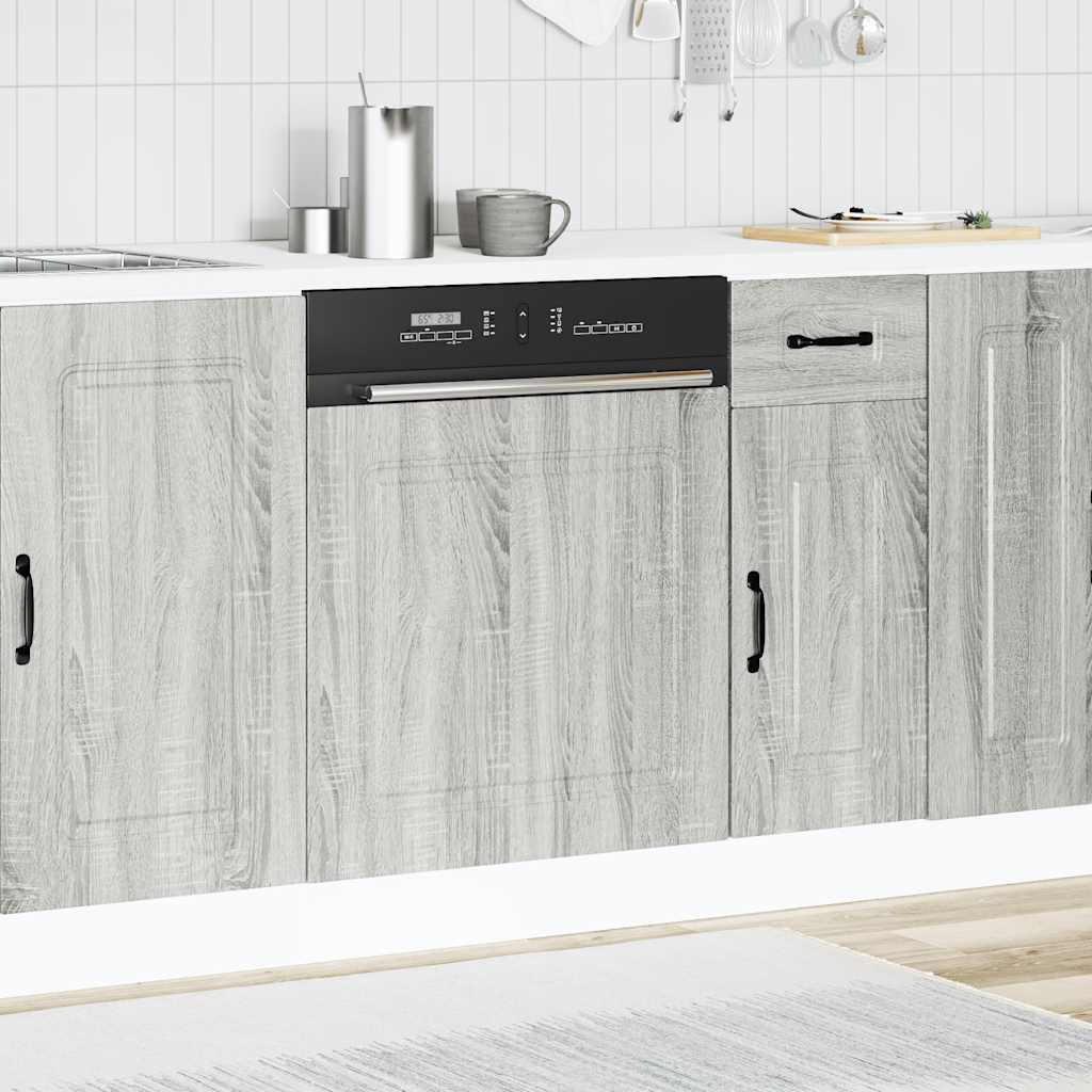 Panneau de lave-vaisselle Kalmar sonoma gris 60x1,5x67 cm