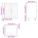 Meuble de base de lavabo Lucca blanc bois d'ingénierie