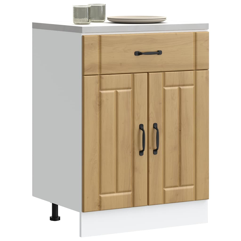 Lucca kitchen cabinet oak handcrafted engineered wood