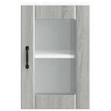 Armoire murale de cuisine avec porte en verre Lucca sonoma gris