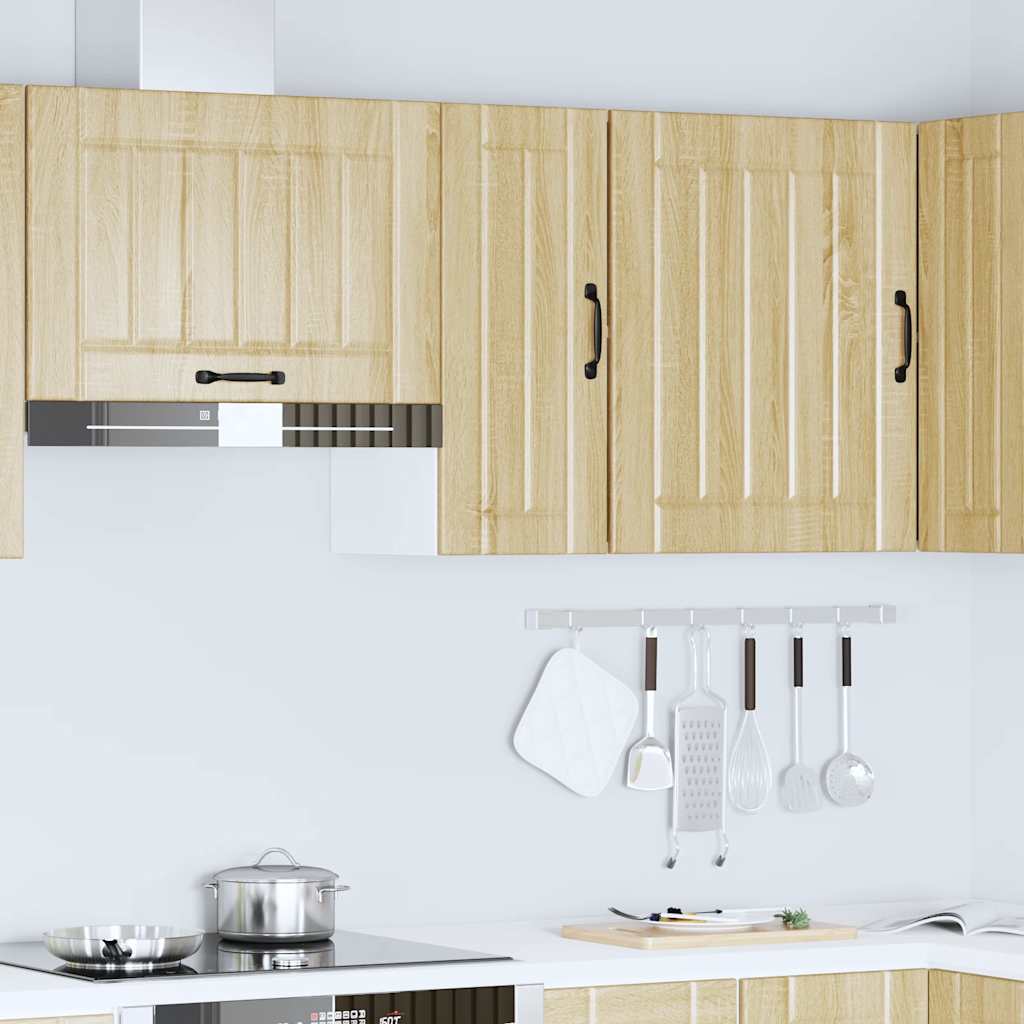 Lucca kitchen wall cabinet sonoma oak engineered wood