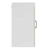 Armoire murale de cuisine Lucca blanc brillant bois ingénierie