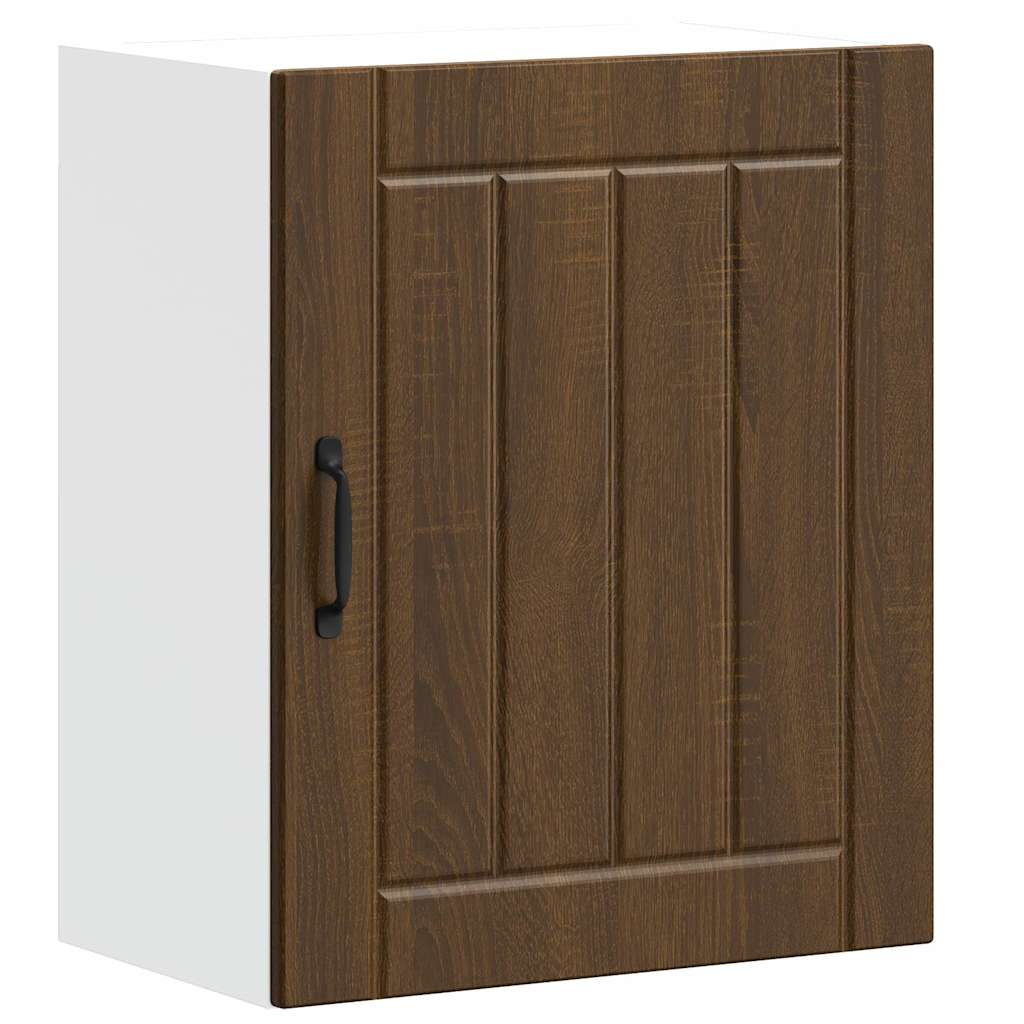 Lucca kitchen wall cabinet oak brown engineered wood