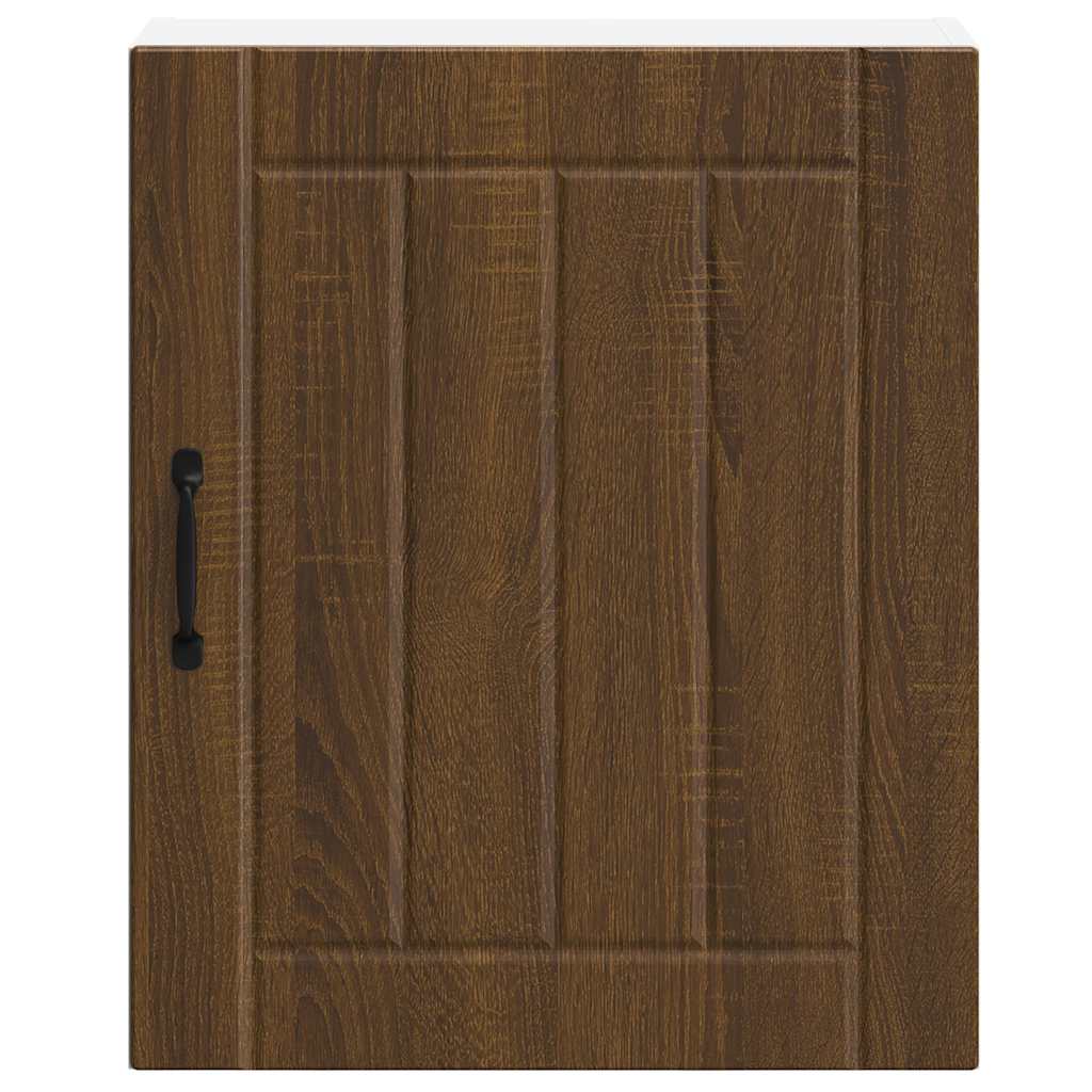 Lucca kitchen wall cabinet oak brown engineered wood