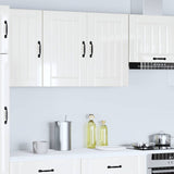 Lucca kitchen wall cabinet white gloss engineered wood