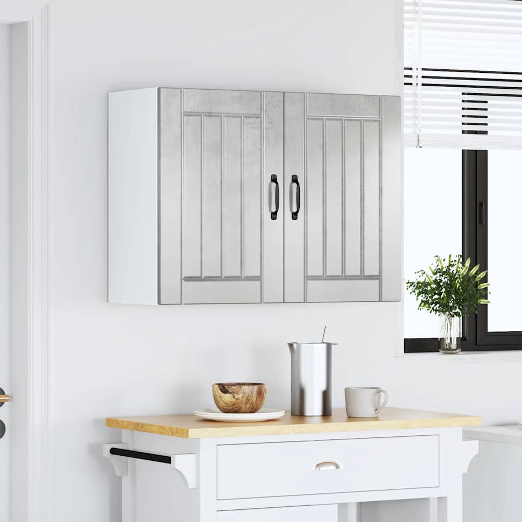 Lucca kitchen wall cabinet concrete gray engineered wood