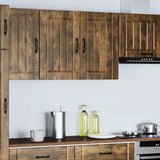 Lucca kitchen wall cabinet smoked oak engineered wood