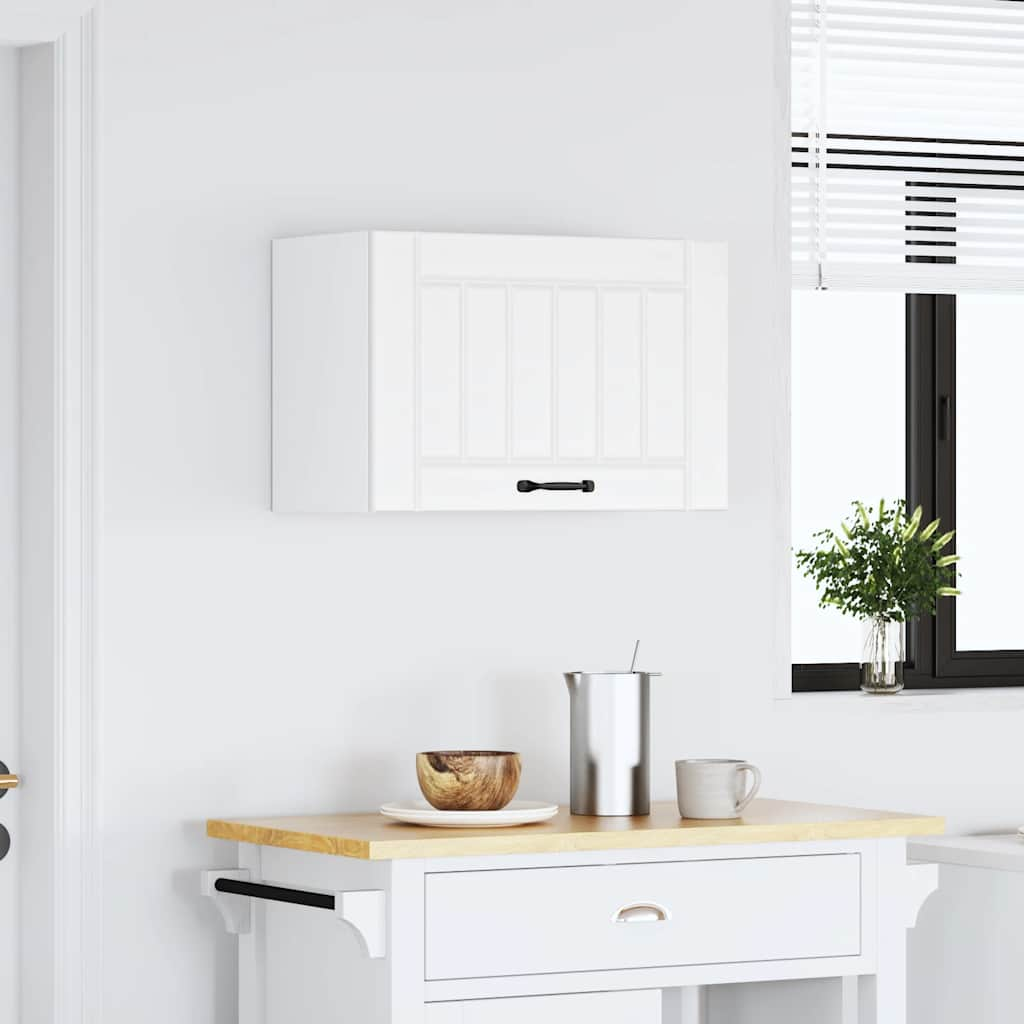 Lucca white engineered wood kitchen wall cabinet