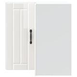 Armoire murale d'angle de cuisine Lucca blanc brillant