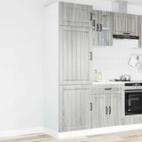 Lucca sonoma gray engineered wood kitchen cabinet