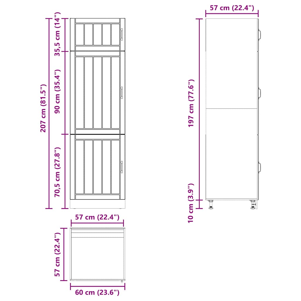 Lucca sonoma gray engineered wood kitchen cabinet