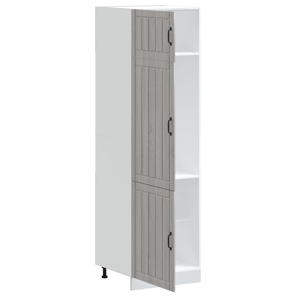 Lucca sonoma gray engineered wood kitchen cabinet