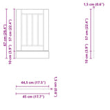 Lucca Dishwasher Panel Smoked Oak Engineered Wood