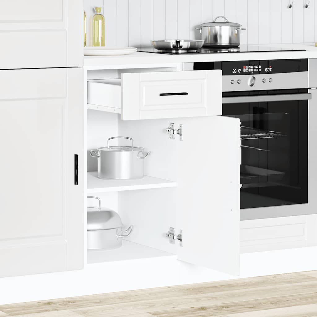 Armoire de cuisine Porto blanc bois d'ingénierie