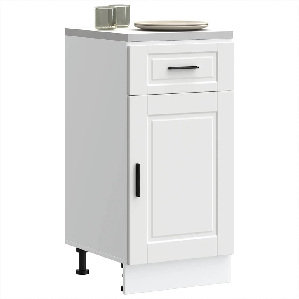 Armoire de cuisine Porto blanc bois d'ingénierie