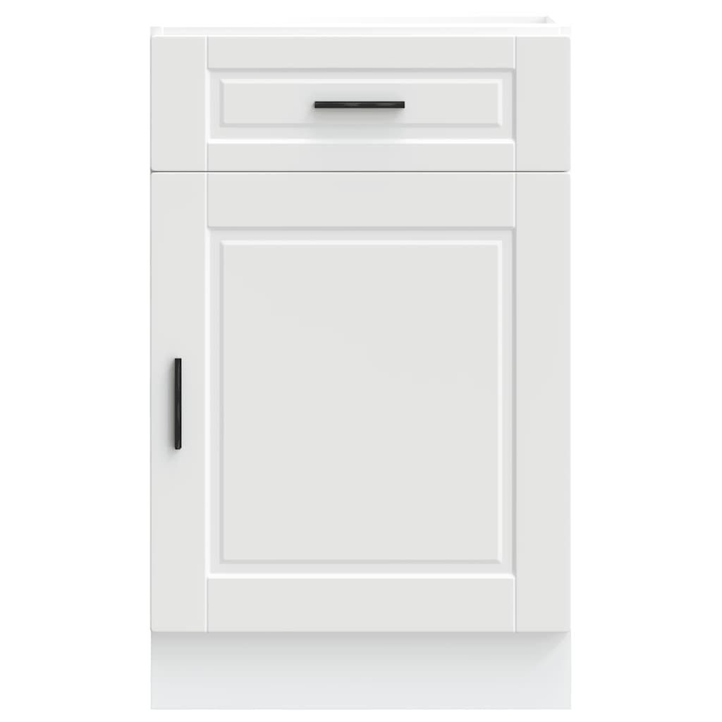 Porto white engineered wood kitchen cabinet