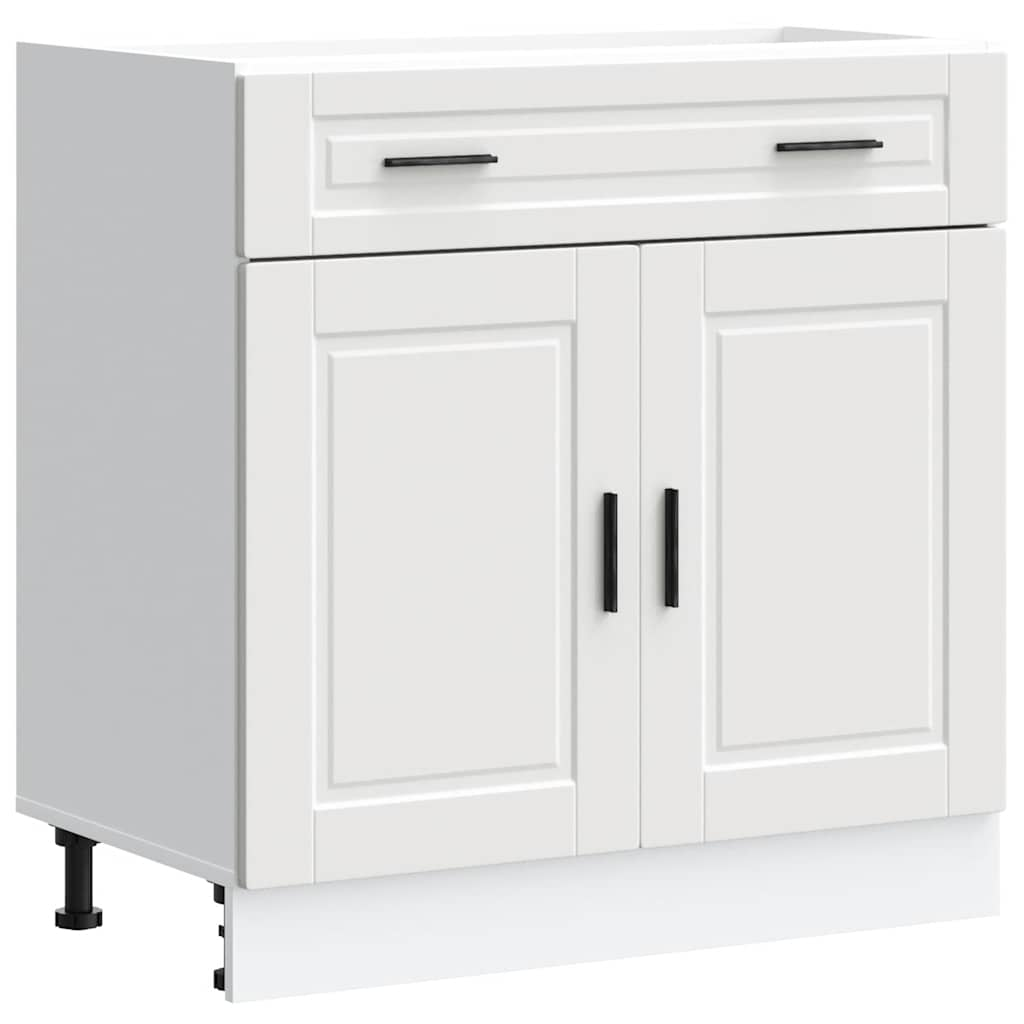 Armoire de cuisine Porto blanc bois d'ingénierie