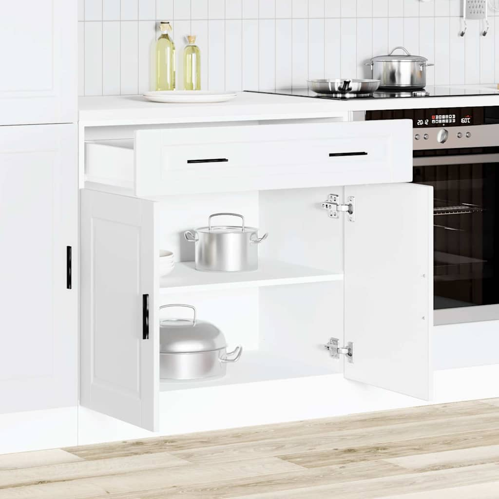 Armoire de cuisine Porto blanc bois d'ingénierie