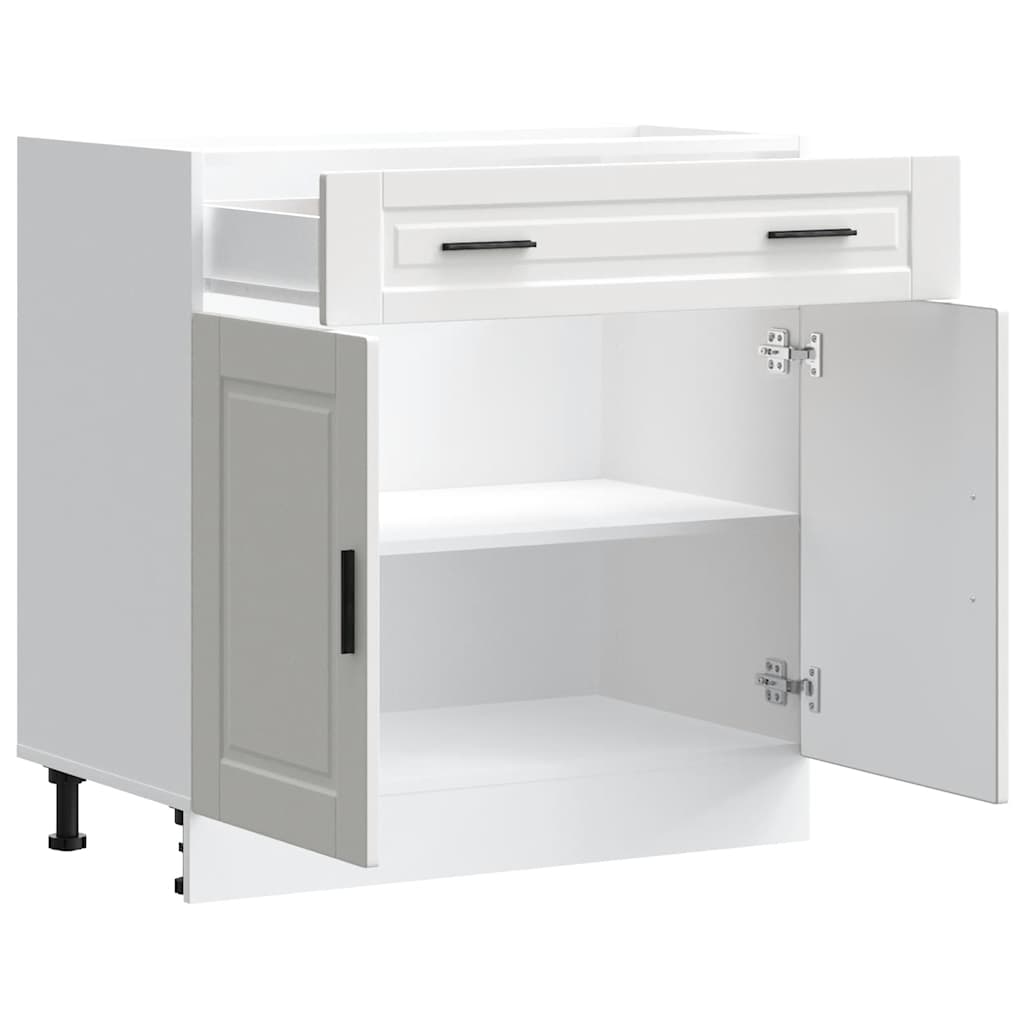 Armoire de cuisine Porto blanc bois d'ingénierie