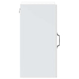 Kitchen wall cabinet with glass door Porto white