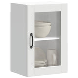 Kitchen wall cabinet with glass door Porto white