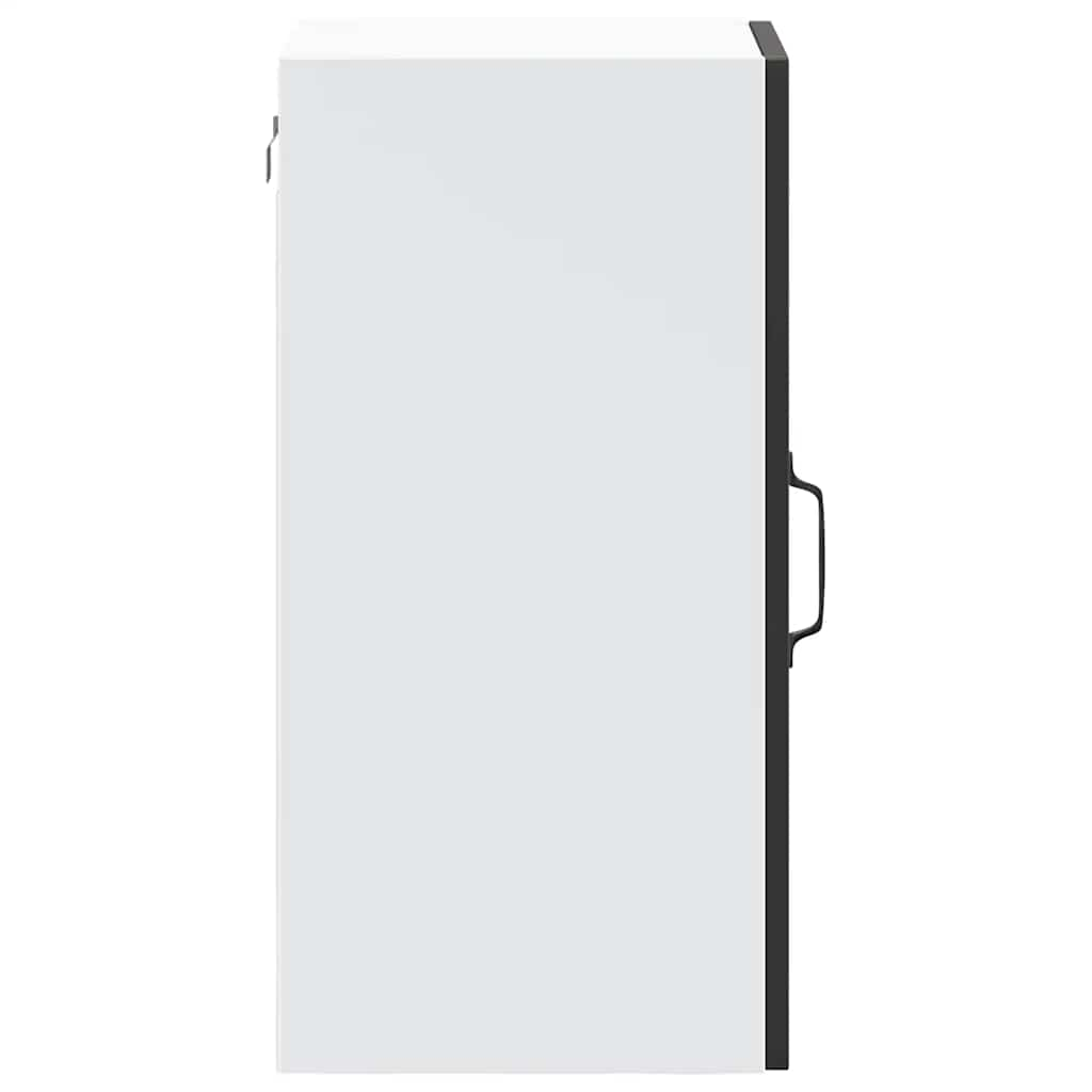 Armoire murale de cuisine avec porte en verre Porto noir