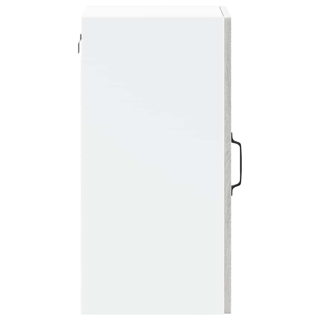 Armoire murale de cuisine avec porte en verre Porto sonoma gris