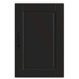 Armoire murale de cuisine Porto noir bois d'ingénierie