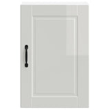 Armoire murale de cuisine Porto blanc brillant bois ingénierie