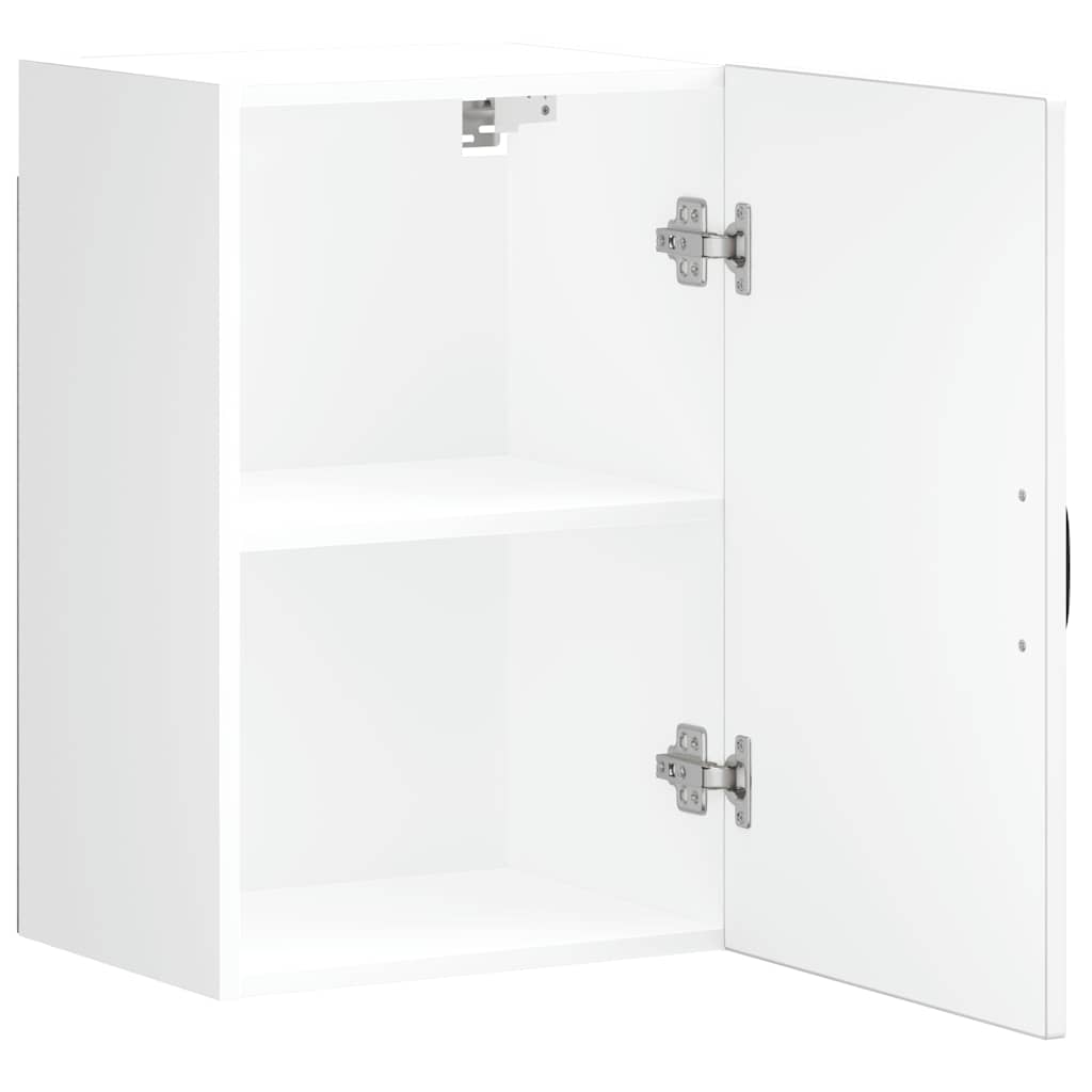 Armoire murale de cuisine Porto blanc brillant bois ingénierie