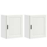 Armoires murales de cuisine 2 pcs Porto blanc bois d'ingénierie