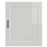 Armoire murale de cuisine Porto blanc brillant bois ingénierie