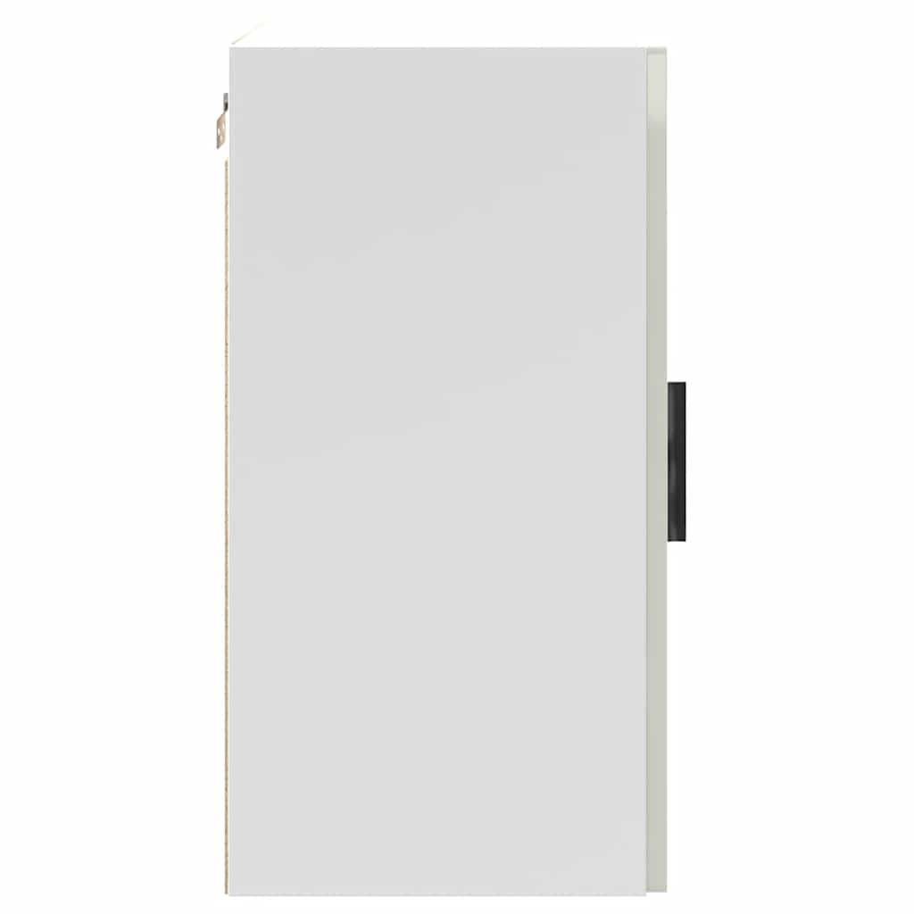 Armoire murale de cuisine Porto blanc brillant bois ingénierie