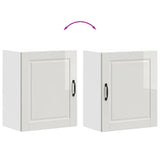 Armoires murales de cuisine 2 pcs Porto blanc brillant