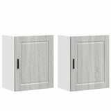 Armoires murales de cuisine 2 pcs Porto sonoma gris