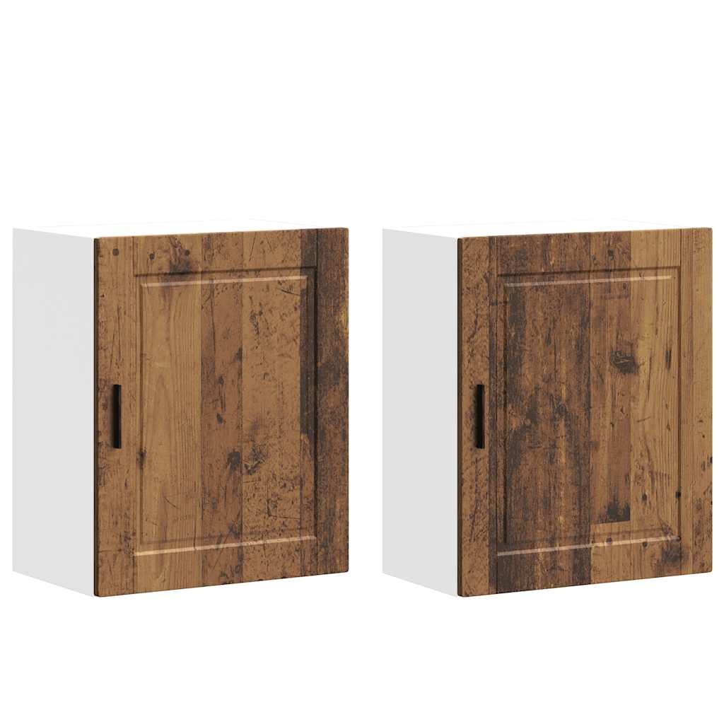 Armoires murales de cuisine 2 pcs Porto vieux bois