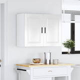 Armoire murale de cuisine Porto blanc brillant bois ingénierie