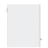 Armoire murale de cuisine Porto blanc brillant bois ingénierie