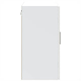 Armoire murale cuisine avec porte en verre Porto blanc brillant