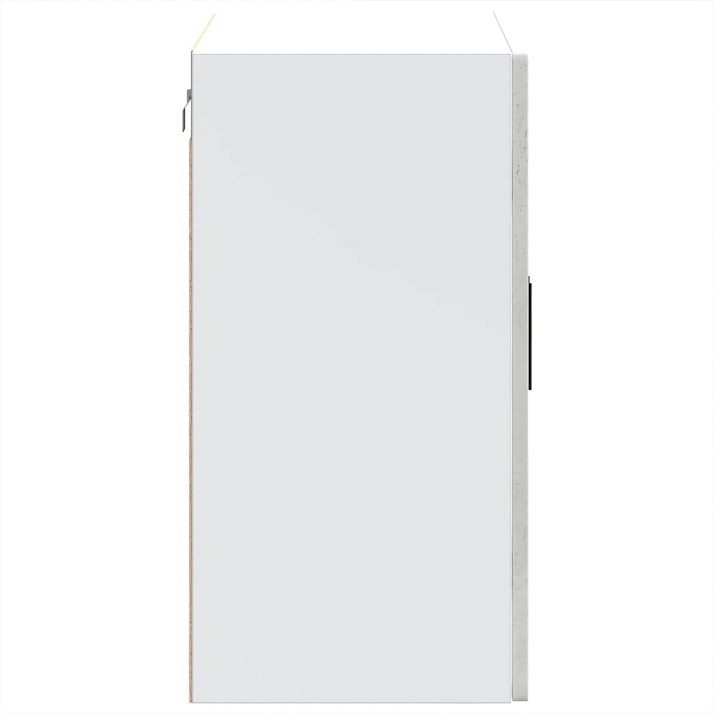 Armoire murale de cuisine avec porte en verre Porto gris béton