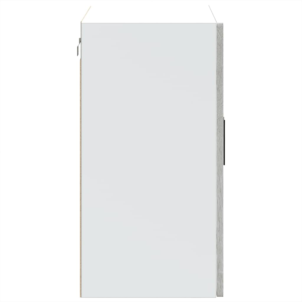 Armoire murale de cuisine avec porte en verre Porto sonoma gris