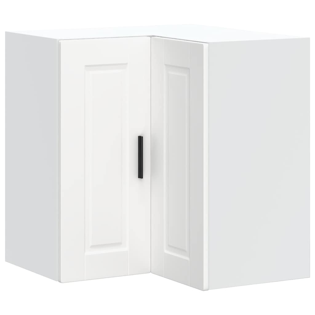 Armoire d'angle murale de cuisine Porto blanc bois d'ingénierie